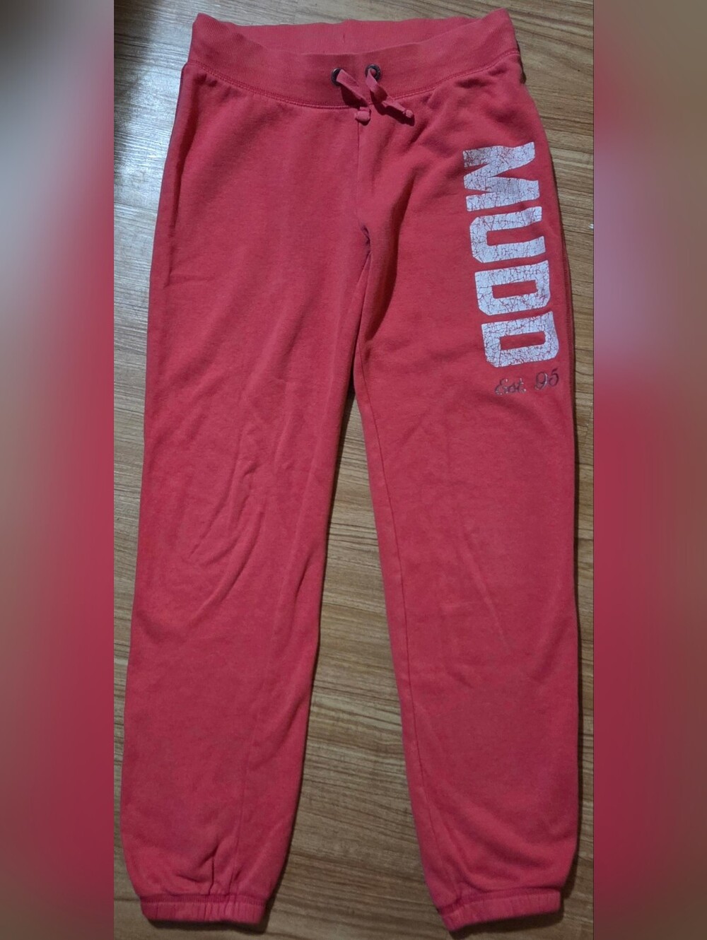 Mudd Y2K Vintage Salmon Pink Joggers Size Large (Juniors- fits S/M)